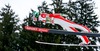 Matjaz Pungertar of Slovenia in action during practice Jump of 63 rd Four Hills Tournament of FIS Ski Jumping World Cup at the Bergisel Schanze, Innsbruck, Austria on 2015/01/03. 
