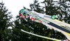 Robert Kranjec of Slovenia in action during practice Jump of 63 rd Four Hills Tournament of FIS Ski Jumping World Cup at the Bergisel Schanze, Innsbruck, Austria on 2015/01/03. 
