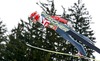 Markus Eisenbichler of Germany in action during practice Jump of 63 rd Four Hills Tournament of FIS Ski Jumping World Cup at the Bergisel Schanze, Innsbruck, Austria on 2015/01/03. 

