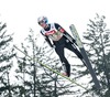Rune Velta of Norway during a training jump of 63rd Four Hills Tournament of FIS Ski Jumping World Cup at the Bergisel Schanze in Innsbruck, Austria on 2015/01/03. 
