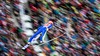 Richard Freitag of Germany soars trought the air during his Trial Jump for the 63rd Four Hills Tournament of FIS Ski Jumping World Cup at the Bergisel Schanze in Innsbruck, Austria on 2015/01/04.
