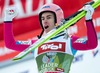 Second placed Stefan Kraft of Austria celebrates at the awards ceremony for the 63rd Four Hills Tournament of FIS Ski Jumping World Cup at the Bergisel Schanze in Innsbruck, Austria on 2015/01/04.
