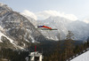 Janne Ahonen of Finland soars through the air in first round of  the 35th race of Viessmann FIS ski jumping World cup season 2014-2015 in Planica, Slovenia. Ski flying competition of Viessmann FIS ski jumping World cup season 2014-2015 was held on Friday, 20th of March 2015 on HS225 ski flying hill in Planica, Slovenia.
