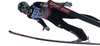 Second placed Jurij Tepes of Slovenia soars through the air in first round of  the 35th race of Viessmann FIS ski jumping World cup season 2014-2015 in Planica, Slovenia. Ski flying competition of Viessmann FIS ski jumping World cup season 2014-2015 was held on Friday, 20th of March 2015 on HS225 ski flying hill in Planica, Slovenia.
