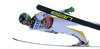 Winner Peter Prevc of Slovenia soars through the air in first round of  the 35th race of Viessmann FIS ski jumping World cup season 2014-2015 in Planica, Slovenia. Ski flying competition of Viessmann FIS ski jumping World cup season 2014-2015 was held on Friday, 20th of March 2015 on HS225 ski flying hill in Planica, Slovenia.
