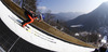 Jarkko Maeaettae of Finland on inrun during trial round of  the team competition of Viessmann FIS ski jumping World cup season 2014-2015 in Planica, Slovenia. Ski flying team competition of Viessmann FIS ski jumping World cup season 2014-2015 was held on Saturday, 21st of March 2015 on HS225 ski flying hill in Planica, Slovenia.
