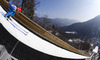 Richard Freitag of Germany on inrun during trial round of  the team competition of Viessmann FIS ski jumping World cup season 2014-2015 in Planica, Slovenia. Ski flying team competition of Viessmann FIS ski jumping World cup season 2014-2015 was held on Saturday, 21st of March 2015 on HS225 ski flying hill in Planica, Slovenia.
