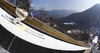 Harri Olli of Finland on inrun during trial round of  the team competition of Viessmann FIS ski jumping World cup season 2014-2015 in Planica, Slovenia. Ski flying team competition of Viessmann FIS ski jumping World cup season 2014-2015 was held on Saturday, 21st of March 2015 on HS225 ski flying hill in Planica, Slovenia.
