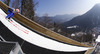 Michael Neumayer of Germany on inrun during trial round of  the team competition of Viessmann FIS ski jumping World cup season 2014-2015 in Planica, Slovenia. Ski flying team competition of Viessmann FIS ski jumping World cup season 2014-2015 was held on Saturday, 21st of March 2015 on HS225 ski flying hill in Planica, Slovenia.
