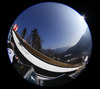 Severin Freund of Germany on inrun during trial round of  the team competition of Viessmann FIS ski jumping World cup season 2014-2015 in Planica, Slovenia. Ski flying team competition of Viessmann FIS ski jumping World cup season 2014-2015 was held on Saturday, 21st of March 2015 on HS225 ski flying hill in Planica, Slovenia.
