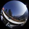 Severin Freund of Germany on inrun during trial round of  the team competition of Viessmann FIS ski jumping World cup season 2014-2015 in Planica, Slovenia. Ski flying team competition of Viessmann FIS ski jumping World cup season 2014-2015 was held on Saturday, 21st of March 2015 on HS225 ski flying hill in Planica, Slovenia.
