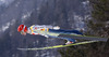Markus Eisenbichler of Germany soars through the air first round of  the team competition of Viessmann FIS ski jumping World cup season 2014-2015 in Planica, Slovenia. Ski flying team competition of Viessmann FIS ski jumping World cup season 2014-2015 was held on Saturday, 21st of March 2015 on HS225 ski flying hill in Planica, Slovenia.
