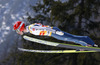 Markus Eisenbichler of Germany soars through the air first round of  the team competition of Viessmann FIS ski jumping World cup season 2014-2015 in Planica, Slovenia. Ski flying team competition of Viessmann FIS ski jumping World cup season 2014-2015 was held on Saturday, 21st of March 2015 on HS225 ski flying hill in Planica, Slovenia.
