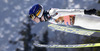 Harri Olli of Finland soars through the air first round of  the team competition of Viessmann FIS ski jumping World cup season 2014-2015 in Planica, Slovenia. Ski flying team competition of Viessmann FIS ski jumping World cup season 2014-2015 was held on Saturday, 21st of March 2015 on HS225 ski flying hill in Planica, Slovenia.
