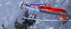 Anders Fannemel of Norway soars through the air first round of  the team competition of Viessmann FIS ski jumping World cup season 2014-2015 in Planica, Slovenia. Ski flying team competition of Viessmann FIS ski jumping World cup season 2014-2015 was held on Saturday, 21st of March 2015 on HS225 ski flying hill in Planica, Slovenia.
