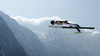 Michael Hayboeck of Austria soars through the air during first round of  the team competition of Viessmann FIS ski jumping World cup season 2014-2015 in Planica, Slovenia. Ski flying team competition of Viessmann FIS ski jumping World cup season 2014-2015 was held on Saturday, 21st of March 2015 on HS225 ski flying hill in Planica, Slovenia.
