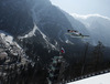 Michael Hayboeck of Austria soars through the air during first round of  the team competition of Viessmann FIS ski jumping World cup season 2014-2015 in Planica, Slovenia. Ski flying team competition of Viessmann FIS ski jumping World cup season 2014-2015 was held on Saturday, 21st of March 2015 on HS225 ski flying hill in Planica, Slovenia.
