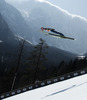 Severin Freund of Germany soars through the air during first round of  the team competition of Viessmann FIS ski jumping World cup season 2014-2015 in Planica, Slovenia. Ski flying team competition of Viessmann FIS ski jumping World cup season 2014-2015 was held on Saturday, 21st of March 2015 on HS225 ski flying hill in Planica, Slovenia.
