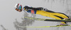 Gregor Deschwanden of Switzerland soars through the air during trial round of  the final competition of Viessmann FIS ski jumping World cup season 2014-2015 in Planica, Slovenia. Final competition of Viessmann FIS ski jumping World cup season 2014-2015 was held on Sunday, 22nd of March 2015 on HS225 ski flying hill in Planica, Slovenia.
