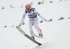 Stefan Kraft of Austria lands during first round of  the final competition of Viessmann FIS ski jumping World cup season 2014-2015 in Planica, Slovenia. Final competition of Viessmann FIS ski jumping World cup season 2014-2015 was held on Sunday, 22nd of March 2015 on HS225 ski flying hill in Planica, Slovenia.
