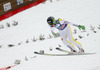 Second placed Peter Prevc of Slovenia lands during first round of  the final competition of Viessmann FIS ski jumping World cup season 2014-2015 in Planica, Slovenia. Final competition of Viessmann FIS ski jumping World cup season 2014-2015 was held on Sunday, 22nd of March 2015 on HS225 ski flying hill in Planica, Slovenia.
