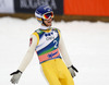 Lauri Asikainen of Finland reacts in outrun of the second round of  the final competition of Viessmann FIS ski jumping World cup season 2014-2015 in Planica, Slovenia. Final competition of Viessmann FIS ski jumping World cup season 2014-2015 was held on Sunday, 22nd of March 2015 on HS225 ski flying hill in Planica, Slovenia.
