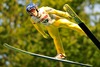 Jarkko Maeaettae of Finland during the mens Large Hill Individual of FIS Ski Jumping Summer Grand Prix at the Adam Malysz Arena in Wisla, Poland on 2015/08/01.
