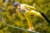 Jarkko Maeaettae of Finland during the mens Large Hill Individual of FIS Ski Jumping Summer Grand Prix at the Adam Malysz Arena in Wisla, Poland on 2015/08/01.
