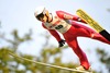 Piotr Zyla of Poland during the mens Large Hill Individual of FIS Ski Jumping Summer Grand Prix at the Adam Malysz Arena in Wisla, Poland on 2015/08/01.
