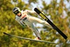 Peter Prevc of Slovenia during the mens Large Hill Individual of FIS Ski Jumping Summer Grand Prix at the Adam Malysz Arena in Wisla, Poland on 2015/08/01.
