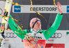 Sieger Severin Freund (GER) // Winner Severin Freund of Germany celebrates during Award ceremony of Four Hills Tournament of FIS Ski Jumping World Cup at the Schattenbergschanze, Oberstdorf, Germany on 2015/12/29. EXPA Pictures © 2015, PhotoCredit: EXPA/ JFK
