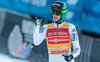 Winner Peter Prevc of Slovenia celebrates after his Competition Jump of Four Hills Tournament of FIS Ski Jumping World Cup at the Olympiaschanze, Garmisch Partenkirchen, Germany on 2016/01/01.
