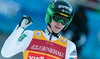 Winner Peter Prevc of Slovenia celebrates after his Competition Jump of Four Hills Tournament of FIS Ski Jumping World Cup at the Olympiaschanze, Garmisch Partenkirchen, Germany on 2016/01/01.
