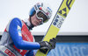 2nd placed Kenneth Gangnes of Norway during his Trial Jump for the Four Hills Tournament of FIS Ski Jumping World Cup at the Olympiaschanze, Garmisch Partenkirchen, Germany on 2016/01/01.
