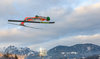 Peter Prevc of Slovenia during his trial jump of the Four Hills Tournament of FIS Ski Jumping World Cup at the Paul Ausserleitner Schanze in Bischofshofen, Austria on 2016/01/06.
