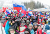 Fans during the FIS Ski Flying World Championships at the Kulm, Bad Mitterndorf, Austria on 2016/01/16.
