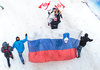 Fans during the FIS Ski Flying World Championships at the Kulm, Bad Mitterndorf, Austria on 2016/01/16.
