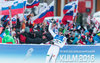 Peter Prevc of Slovenia reacts after his 3rd Round Jump of FIS Ski Flying World Championships at the Kulm in Bad Mitterndorf, Austria on 2016/01/16.
