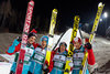 3rd placed Team Manuel Fettner (AUT), Andreas Kofler (AUT), Stefan Kraft (AUT), Michael Hayboeck (AUT) during the mens Team FIS Skijumping World Cup at the Vogtland Arena in Klingenthal, Germany on 2016/12/03.
