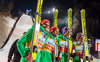 2nd placed Team Richard Freitag (GER), Markus Eisenbichler (GER), Andreas Wellinger (GER), Severin Freund (GER) during the mens Team FIS Skijumping World Cup at the Vogtland Arena in Klingenthal, Germany on 2016/12/03.
