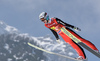 Gregor Deschwanden of Switzerland during ski flying team competition of the FIS ski jumping World cup in Planica, Slovenia. Ski flying team competition of FIS Ski jumping World cup in Planica, Slovenia, was held on Saturday, 25th of March 2017.
