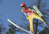 Ville Larinto of Finland during ski flying team competition of the FIS ski jumping World cup in Planica, Slovenia. Ski flying team competition of FIS Ski jumping World cup in Planica, Slovenia, was held on Saturday, 25th of March 2017.
