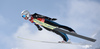 Simon Ammann of Switzerland during ski flying team competition of the FIS ski jumping World cup in Planica, Slovenia. Ski flying team competition of FIS Ski jumping World cup in Planica, Slovenia, was held on Saturday, 25th of March 2017.
