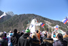 Fans during ski flying team competition of the FIS ski jumping World cup in Planica, Slovenia. Ski flying team competition of FIS Ski jumping World cup in Planica, Slovenia, was held on Saturday, 25th of March 2017.
