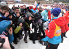 Overall FIS ski jumping World cup winner Stefan Kraft of Austria celebrates his success after last competition of FIS ski jumping World cup in Planica, Slovenia. Ski flying competition of FIS Ski jumping World cup in Planica, Slovenia, was held on Sunday, 26th of March 2017.
