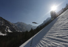 Ski jumper during race of the FIS ski jumping World cup in Planica, Slovenia. FIS ski jumping World cup in Planica, Slovenia, was held on Friday, 25th of March 2022.