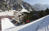 Ski jumper during race of the FIS ski jumping World cup in Planica, Slovenia. FIS ski jumping World cup in Planica, Slovenia, was held on Friday, 25th of March 2022.