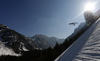 Ziga Jelar of Slovenia during race of the FIS ski jumping World cup in Planica, Slovenia. FIS ski jumping World cup in Planica, Slovenia, was held on Friday, 25th of March 2022.