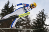 Minja Korhonen of Finland soars through the air during women nordic combined race of FIS Nordic skiing World Championships 2023 in Planica, Slovenia. women nordic combined race  of FIS Nordic skiing World Championships 2023 were held in Planica Nordic Center in Planica, Slovenia, on Friday, 24th of February 2023.