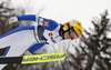 Minja Korhonen of Finland soars through the air during women nordic combined race of FIS Nordic skiing World Championships 2023 in Planica, Slovenia. women nordic combined race  of FIS Nordic skiing World Championships 2023 were held in Planica Nordic Center in Planica, Slovenia, on Friday, 24th of February 2023.